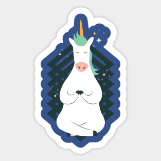 Unicorn Yoga Sticker